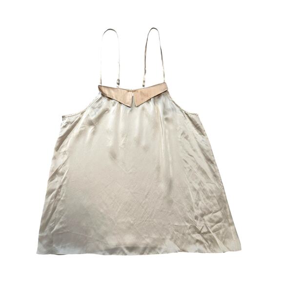 Maison de Papillion 100% Silk Tan Nude Baby Doll Night Dress Pajamas USA Medium - Picture 3 of 5